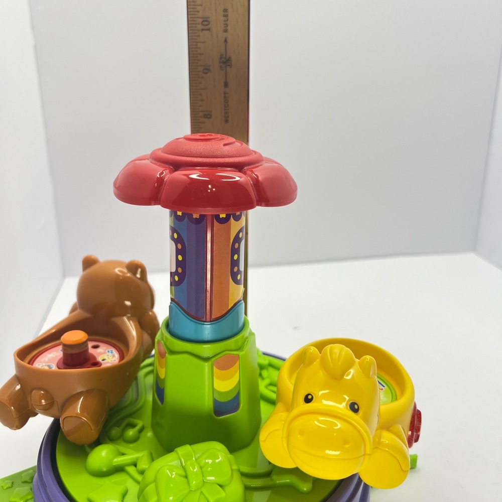 VTech Go Go Smart Friends Carousel Toy Spin Lights MagicPoint Learning Fun - Picture 13 of 13